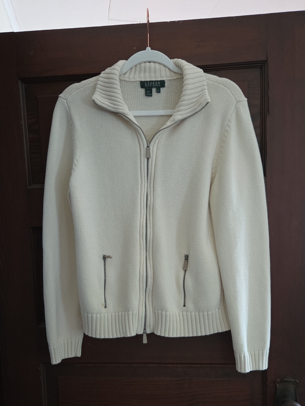 Ralph Lauren Zip-Up Knit Jacket